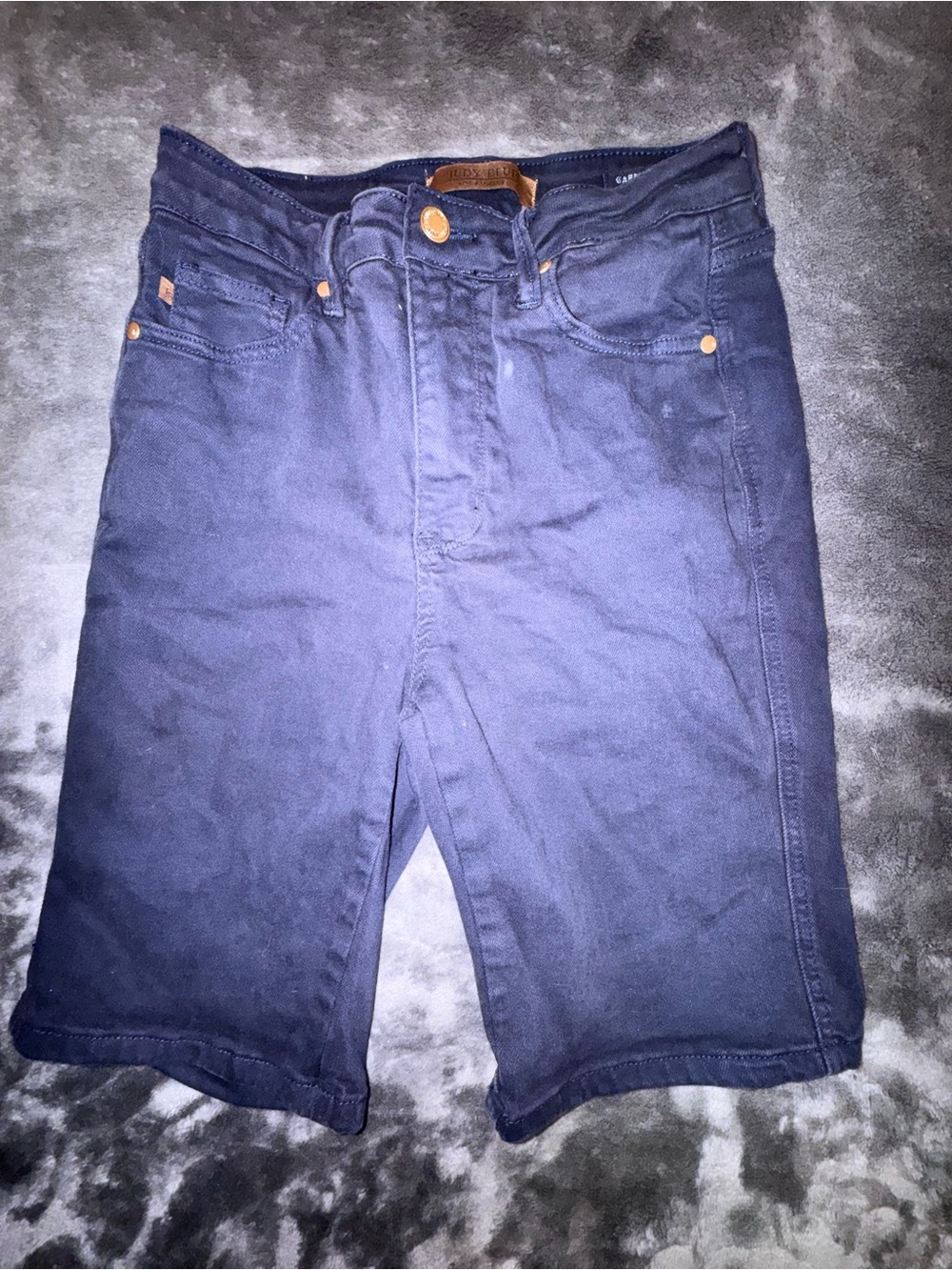Judy Blue Navy High-Rise Bermuda Shorts